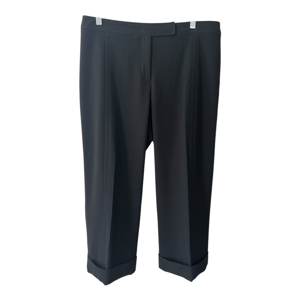 OUTFIT Cropped Cuffed Black Dress Pants Size 12 NWT Women